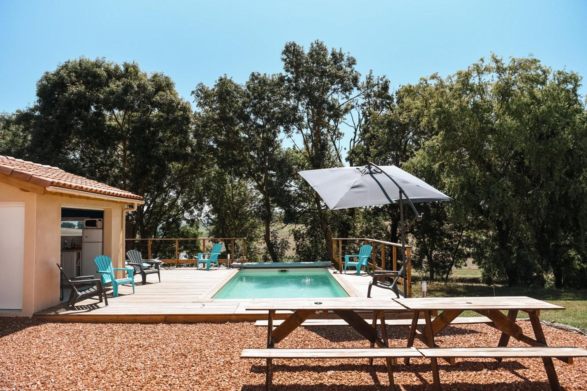 Maison De Campagne, Bord De Lac, Piscine, Billard 11 Per Plieux Rom bilde
